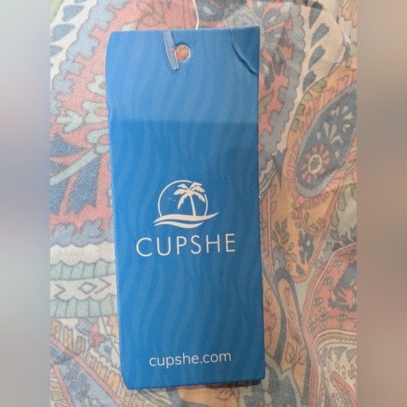 CUPSHE Women's Plunging Backless Beach Dress, Cami Straps, Empire Waist  Size M - Picture 12 of 12